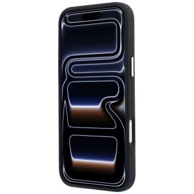 5. Karl Lagerfeld MagSafe-Schutzhülle mit genarbtem Karl-Kopf-Motiv für iPhone 18 Pro / 17 Pro – Schwarz