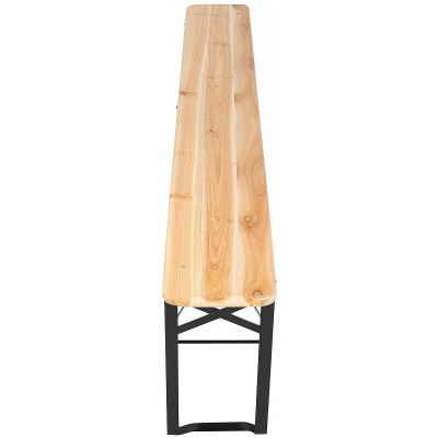 21. Picknick-Bar-Set, bestehend aus Holztisch und 2 Bänken