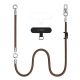 2. Tech-Protect C10S Crossbody-Handytasche (114 cm) + Handschlaufe (31 cm) – braun-titan
