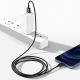 11. Baseus Superior USB - Lightning Kabel 2,4 A 2 m schwarz (CALYS-C01)