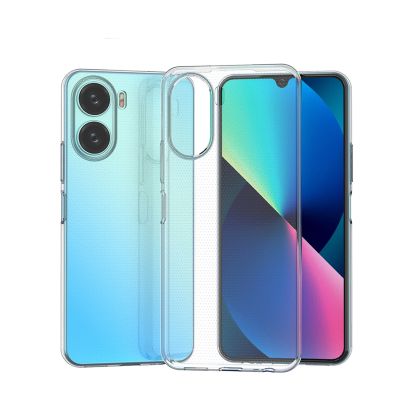 7. Ultra Clear 0,5 mm Hülle für Vivo Y16 / Vivo Y02s dünne Abdeckung transparent