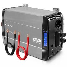 Qoltec Sinus-Spannungswandler | 12 V auf 230 V | 3000/6000 W | LCD | USB | USB-C | Kompatibel mit LiFePO4-, GEL- und AGM-Akkus