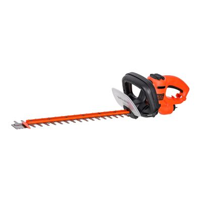 11. Black & Decker Black + Decker Elektro-Heckenschere (500W, 50 cm Schwertlänge, 22 mm Schnittstärke, Bügel-Zweithandgriff und transparentem Handschutz, für mittlere bis große Hecken)
