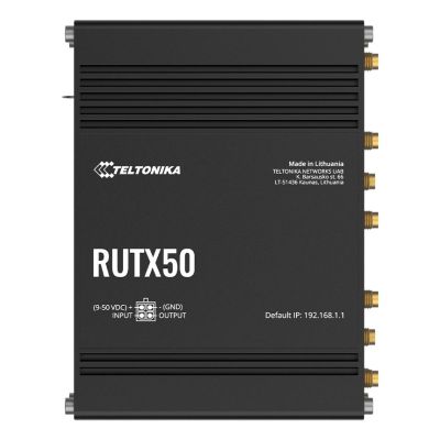 2. Teltonika RUTX50 WLAN-Router Gigabit Ethernet Dualband (2,4 GHz/5 GHz) 5G Schwarz