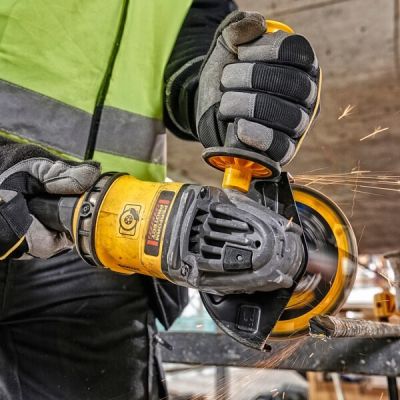6. DEWALT DCG418X2-QW Akku-Winkelschleifer, bürstenlos, 125 mm, 54 V FV, 2 x 9 Ah, Schwarz, Gelb