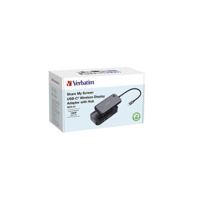 5. Verbatim Share My Screen 1080P WDA-01 Drahtloser USB-C-Adapter