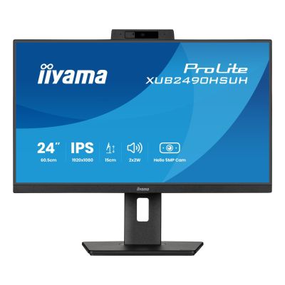 4. Monitor Iiyama TFT XUB2490HSUH IPS 24''//HDMI/DP/USB/Webcam/hoev - Flachbildschirm - 60,5 cm
