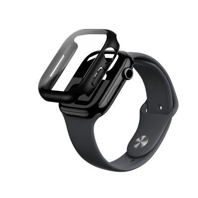 AmazingThing Radix Glass Case für Apple Watch 46 mm – Schwarz