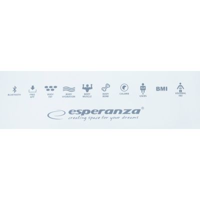 17. Esperanza B.FIT EBS016W Bluetooth-Waage (Weiß)