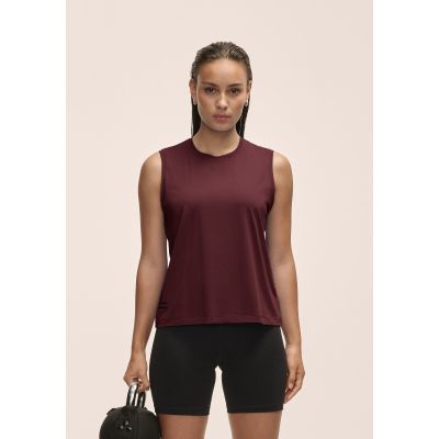CASALL Damen-Tanktop mit Grafikmuster, Burgunderrot
