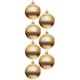 53. Dekorative Kunststoffkugeln, 6 cm, Set mit 35 Stück, Gold