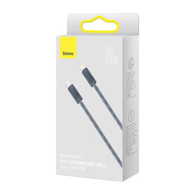 5. Baseus CALD000116 Lightning – USB-C PD-Kabel 20 W 480 Mbit/s 2 m – Grau