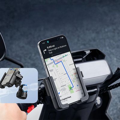 16. Baseus GoTrip Handyhalterung für Fahrrad, Roller, Moped - Schwarz