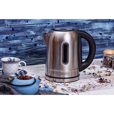21. Wasserkocher Adler CR 1253 (2200 W, 1,7 l; Edelstahlfarbe)