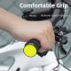 2. Rockbros 40720007001 Fahrradgriffe mit Reflektor – Schwarz