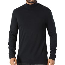 Herren Rollkragenpullover Manches Longues Schwarz – 20717343