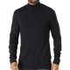 Herren Rollkragenpullover Manches Longues Schwarz – 20717343