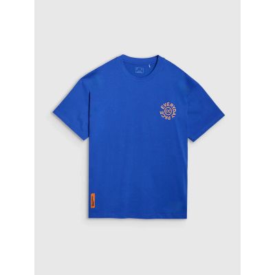 7. Übergroßes bedrucktes Herren-T-Shirt 4F 4FWSS25TTSHM1979-36S