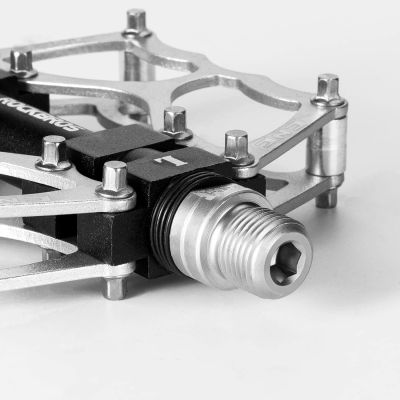 5. Rockbros JT201012LS 2010-12L Aluminium-Plattformpedale für Fahrräder – Silber