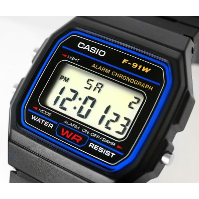 4. Herrenuhr CASIO F-91W-1YEG + Box