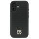 3. DKNY Repeat Pattern Stack Logo MagSafe iPhone 16 Hülle – Schwarz