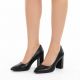 13. Schwarze Pumps mit spitzer Zehenpartie, schwarze Sergio Leone PB216
