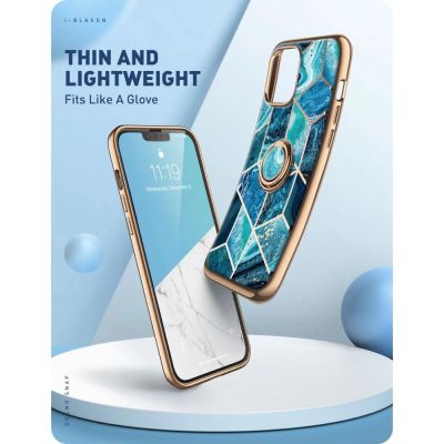 3. IBLSN Cosmo Snap Supcase Hülle für iPhone 13 Pro – blau