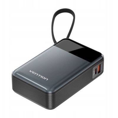 Vention Powerbank 20000 mAh 65 W mit integriertem USB-C-Kabel