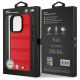 7. BMW M Perforated And Stitched Line MagSafe-Hülle für iPhone 16 Pro Max – rot