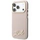 2. Karl Lagerfeld MagSafe-Hülle mit genarbtem Harz-Logo für iPhone 18 Pro / 17 Pro – Pink