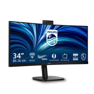 15. Philips 3000 Serie 34B2U3600CH/00 Computermonitor 86,4 cm (34") 3440 x 1440 px Wide Quad HD LCD Schwarz