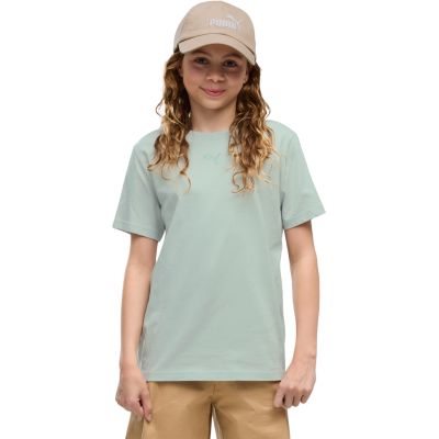 Puma ESS T-Shirt mit zentriertem Katzenlogo für Kinder, Mint, 692972, Größe 29