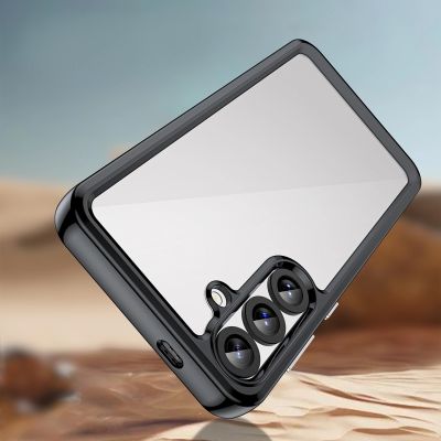 3. Outer Space Hülle für Samsung Galaxy A36 Cover mit Flexiblem Rahmen - Schwarz