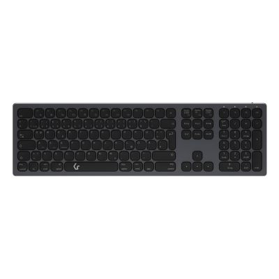 2. KeySonic KSK-8023BTRF (DE) Universelle Bluetooth-QWERTZ-Tastatur, Deutsch, Anthrazit, Schwarz