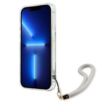 5. Guess, GUHCP13XHFLSN iPhone 13 Pro Max 6,7" grün/grüner Hardcase Flower Strap