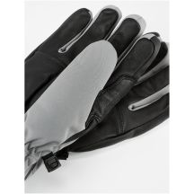 Damen-Skihandschuhe VIKING Norvika Ski Lady, grau mit weißem Leder