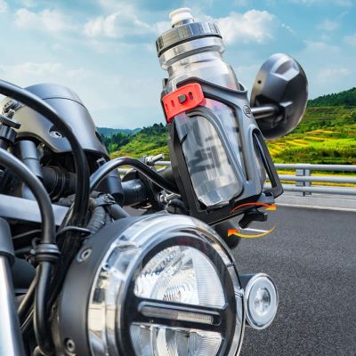 5. Rockbros 31210029 Motorrad-Flaschenhalter – Schwarz und Rot