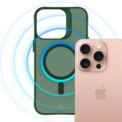 22. 3mk Smoke MagCase für iPhone 16 Pro Max - Grün-Transparent