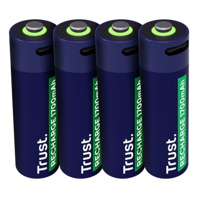 AA Trust USB-C-Akkus, 4er-Pack