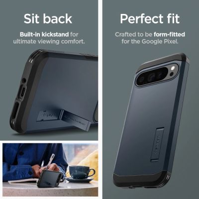 15. Spigen Tough Armor Hülle für Google Pixel 9 Pro XL – Graphit