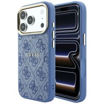Guess Embossed 4G Classic MagSafe Hülle für iPhone 17 Pro Max / 18 Pro Max – Blau