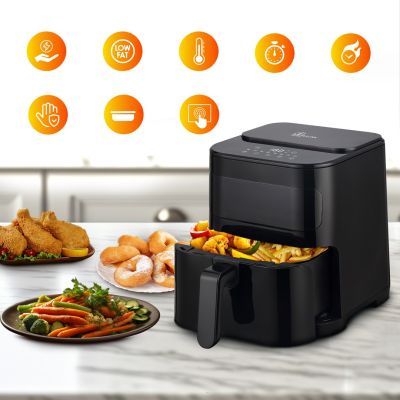 15. Extralink Heißluftfritteuse 5,2 l EU SJ-520 Einzeln 5,2 l Heißluftfritteuse Schwarz