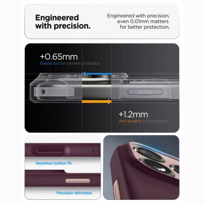 7. Spigen Nano Pop MagSafe Hülle für iPhone 18 Pro / 17 Pro – Dark Cherry