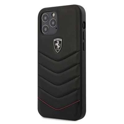 Ferrari Off Track Stepphülle für iPhone 12 / 12 Pro - Schwarz