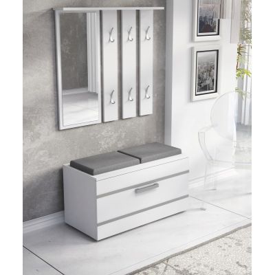 3. OPAL KLEIDERSCHRANK WEISSES SET
