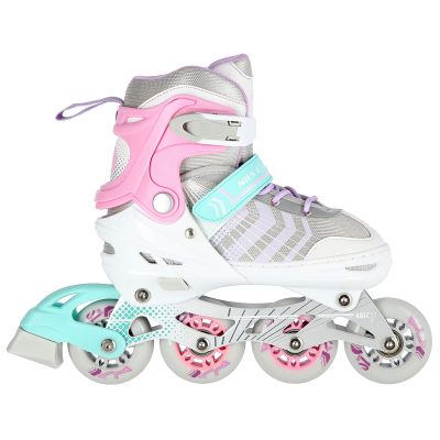 4. NH18192 4in1 PINK GRÖSSE S (29-33) ROLLERSKATING MIT HOCKEYÄRMEL NILS EXTREME