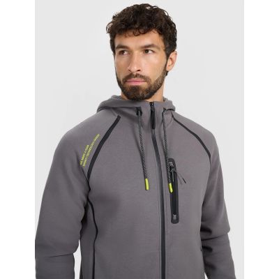 4. Herren-Kapuzenpullover mit Reißverschluss 4F 4FRAW25TSWSM2456-23S