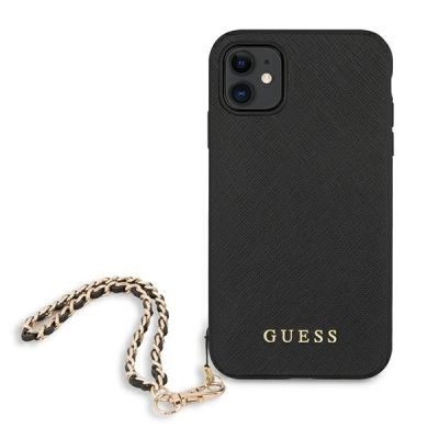 3. Guess Saffiano Chain Case für iPhone 11 6.1" / Xr - Schwarz