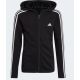 adidas Essentials 3-Streifen-Kapuzenpullover mit durchgehendem Reißverschluss Jr IC3634