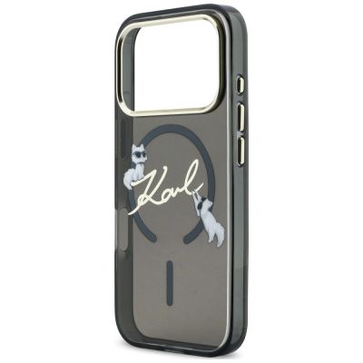 6. Karl Lagerfeld MagSafe-Hülle mit Schriftzug für iPhone 18 Pro Max / 17 Pro Max – Schwarz